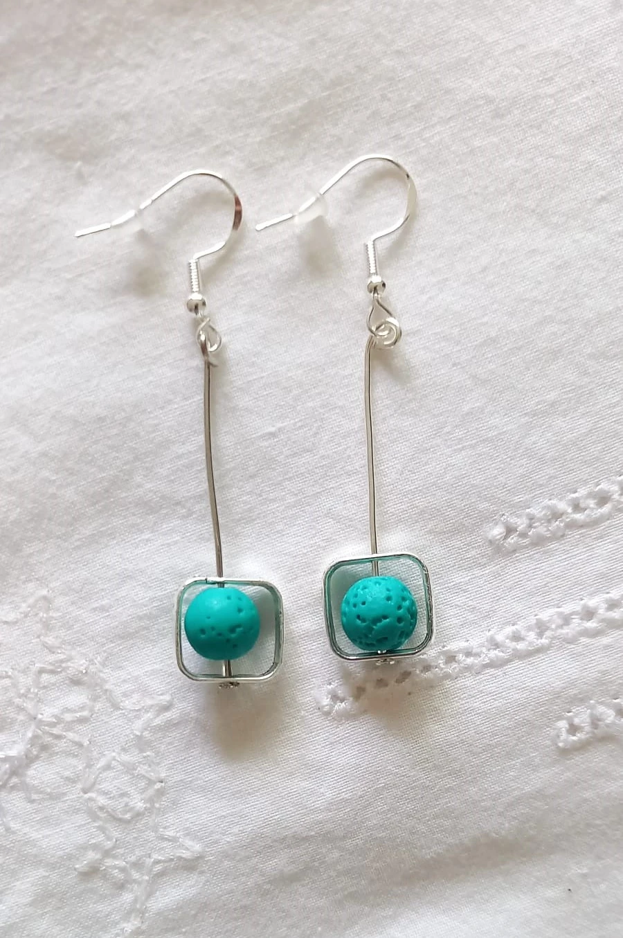 Boucles Griekenland turquoise was cr zilver 925 creatie – photo 6